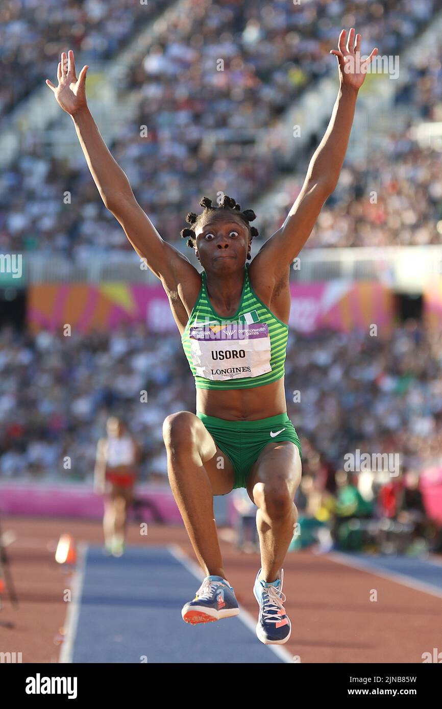 Ruth USORO aus Nigeria beim Women's Long Jump - Finale bei den Commonwealth Games in Birmingham 2022 Stockfoto