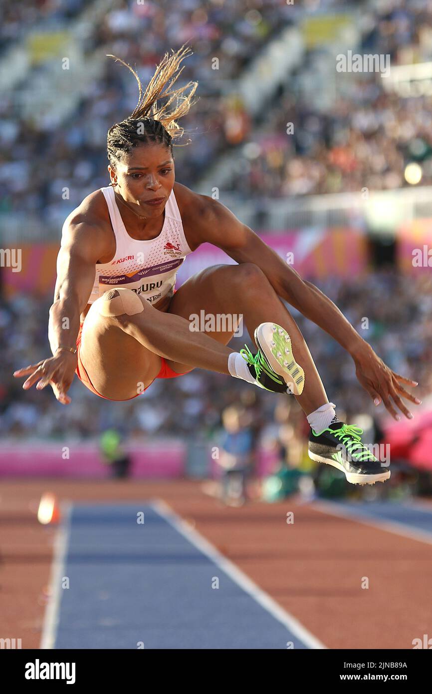 Abigail IROZURU aus England beim Women's Long Jump - Finale bei den Commonwealth Games in Birmingham 2022 Stockfoto