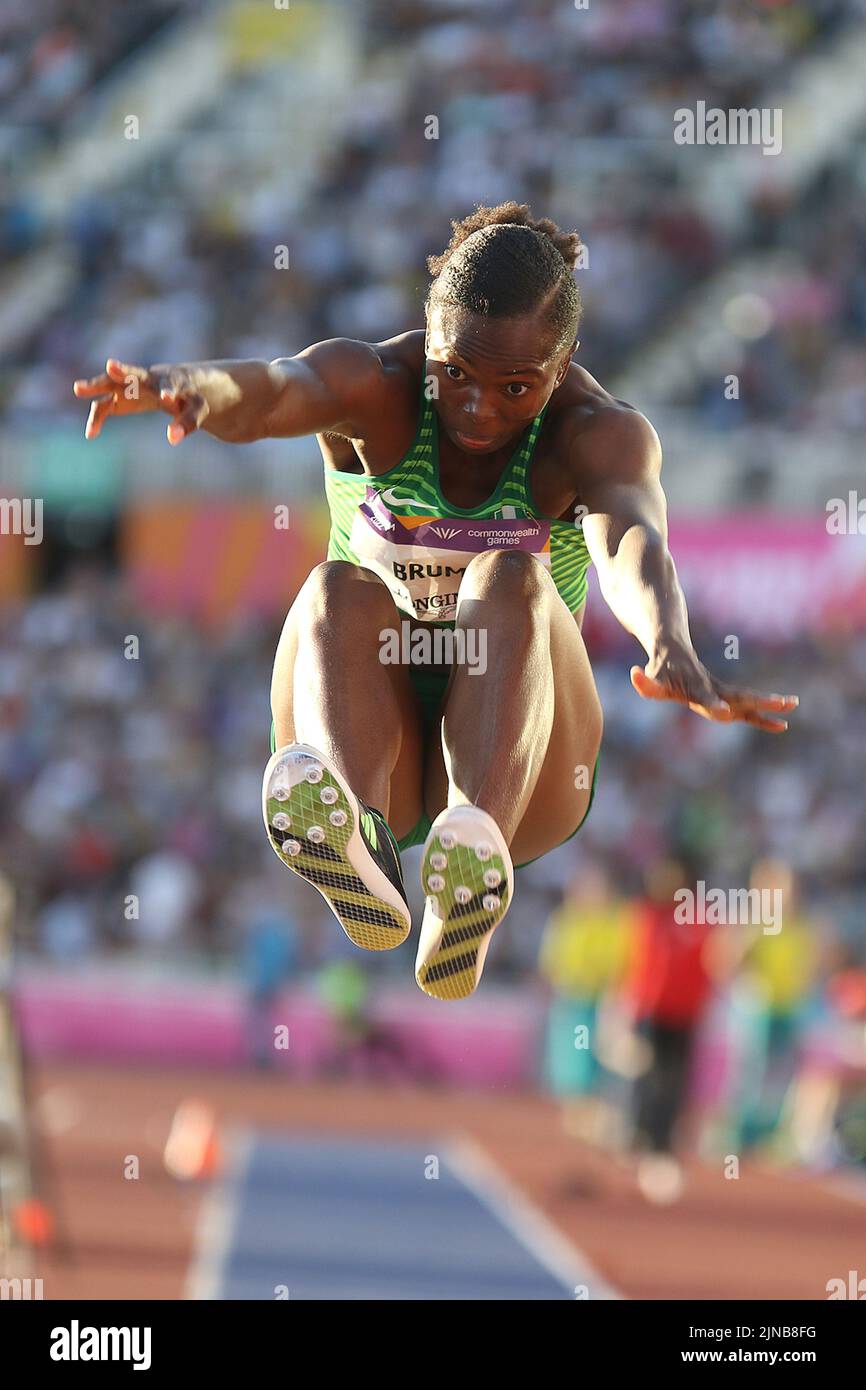 ESE BRUME aus Nigeria beim Women's Long Jump - Finale bei den Commonwealth Games in Birmingham 2022 Stockfoto