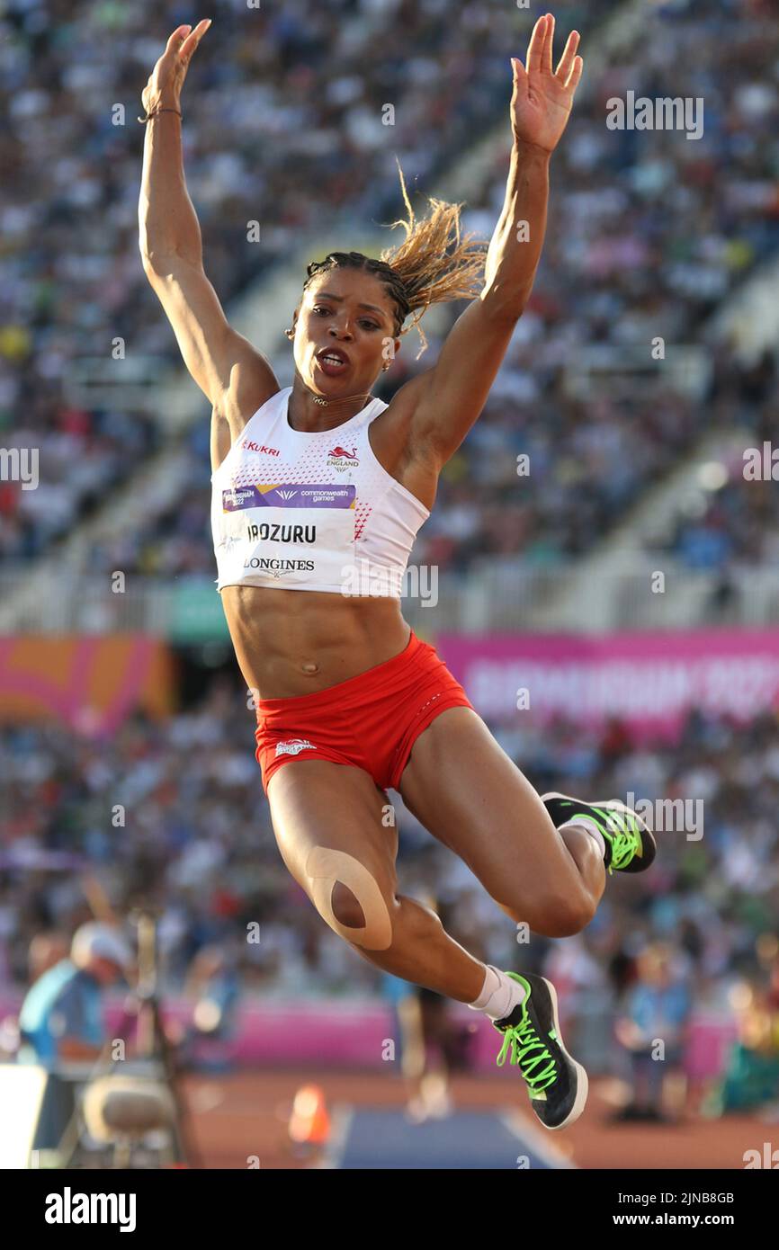 Abigail IROZURU aus England beim Women's Long Jump - Finale bei den Commonwealth Games in Birmingham 2022 Stockfoto