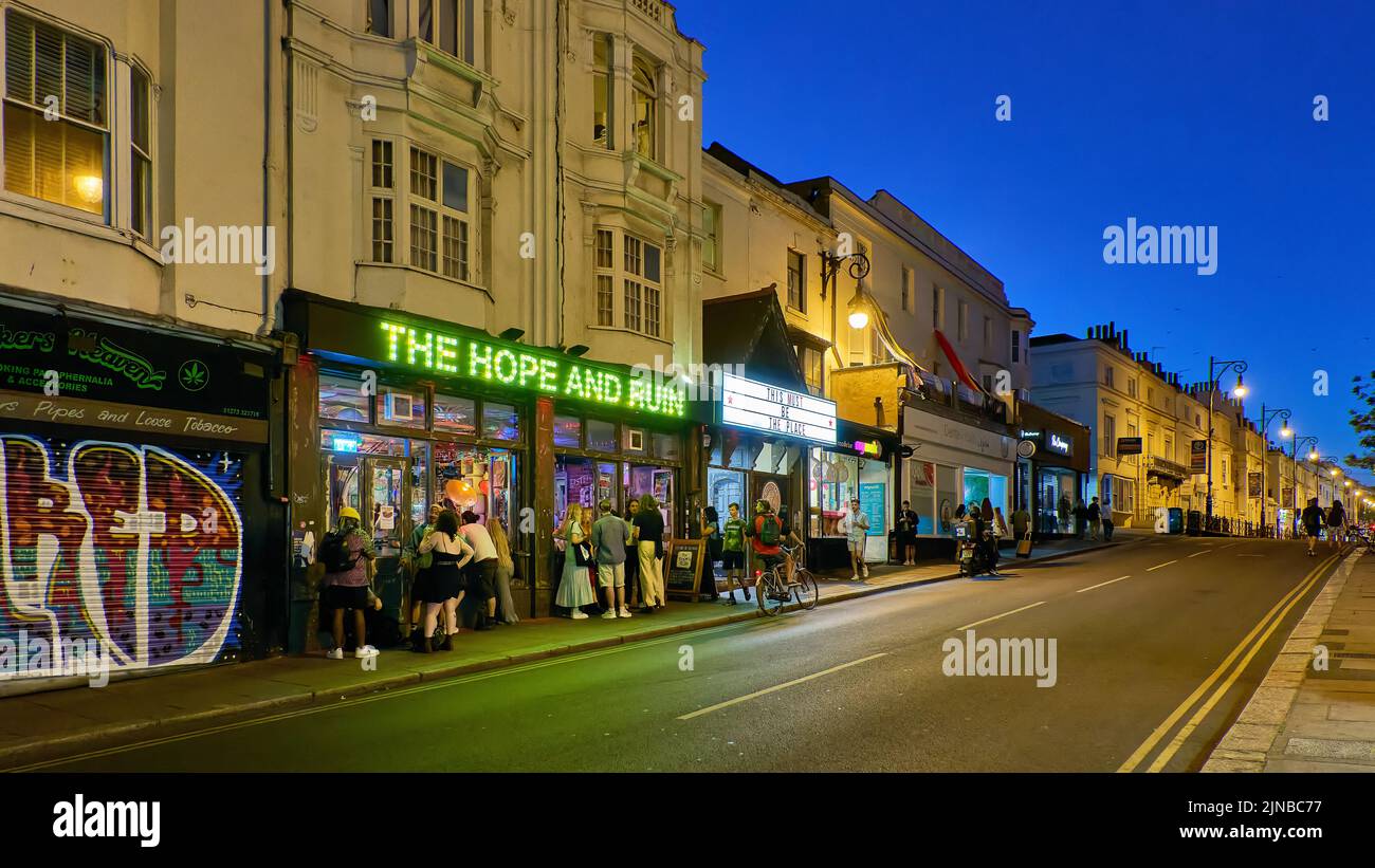 Auf den Straßen von Brighton Stockfoto