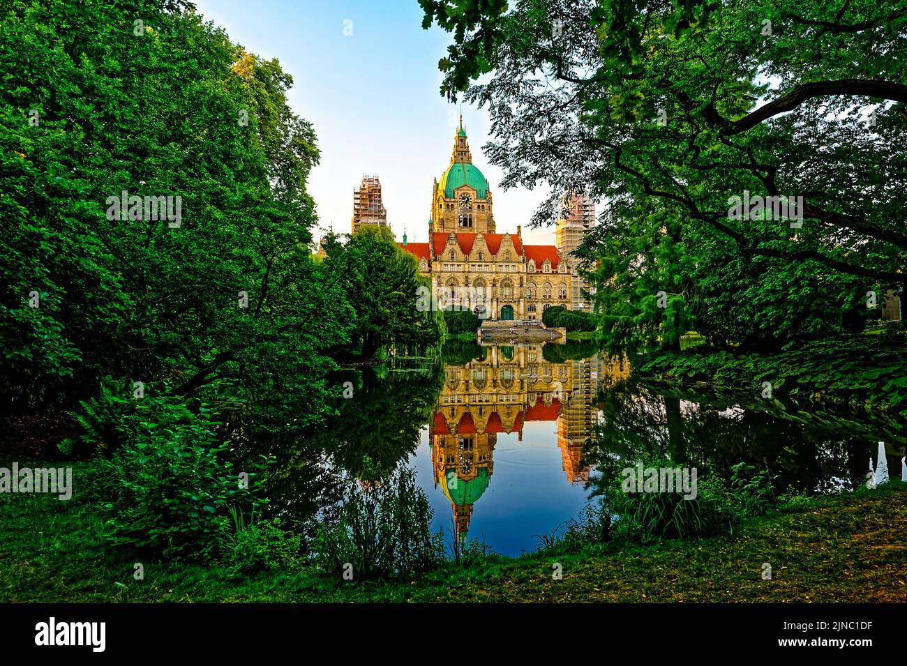 Neues Rathaus Hannover. Deutschland. Stockfoto