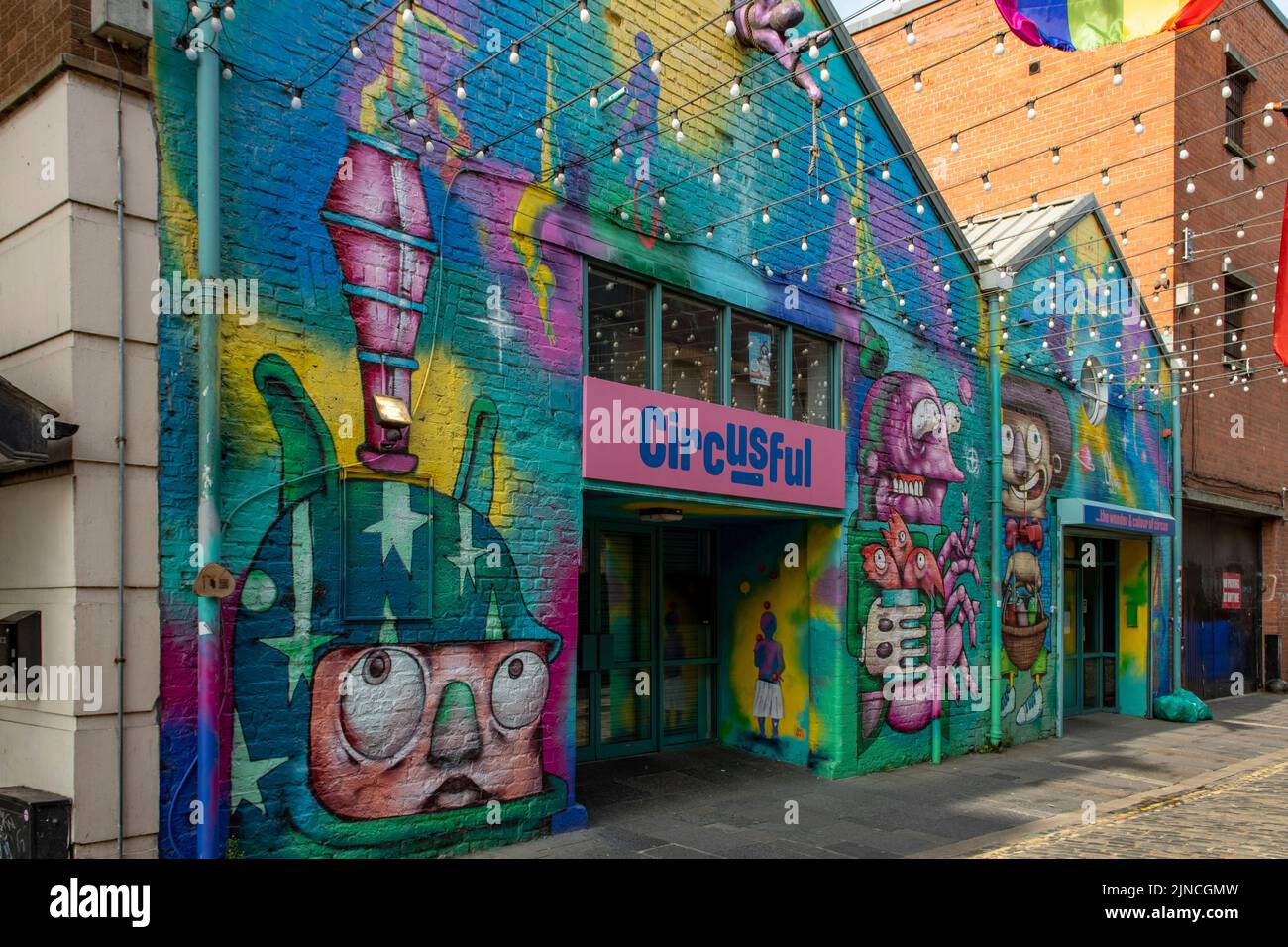 Street Art, Gordon St, Belfast, Nordirland Stockfoto