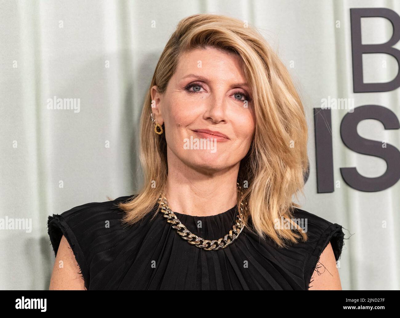 New York, USA. 10. August 2022. Sharon Horgan nimmt am 10. August 2022 an der Premiere des düsteren Comedy-Thrillers „Bad Sisters“ von Apple TV im Whitby Hotel in New York Teil. (Foto von Lev Radin/Sipa USA) Quelle: SIPA USA/Alamy Live News Stockfoto