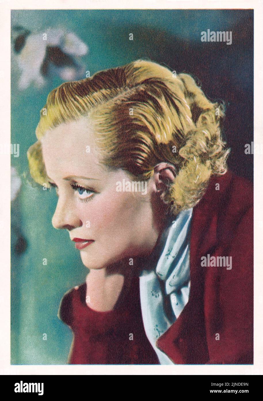 Schauspielerin Evelyn Waye auf einer alten De Reszke Zigarettenkarte. Stockfoto