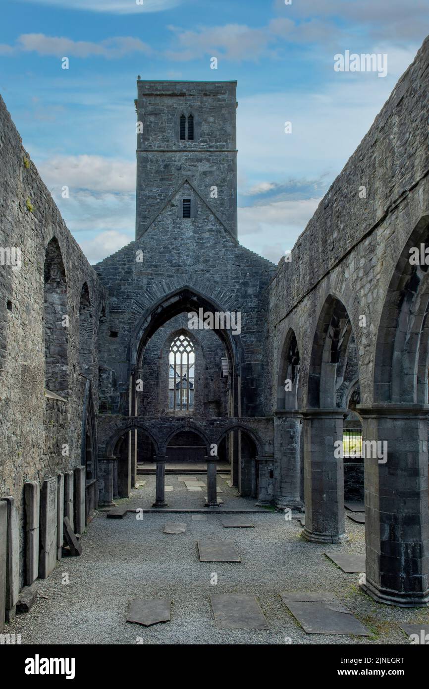 Abbey Ruins, Sligo, Co. Sligo, Irland Stockfoto