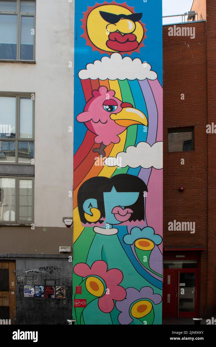 Street Art, Temple Bar, Dublin, Irland Stockfoto