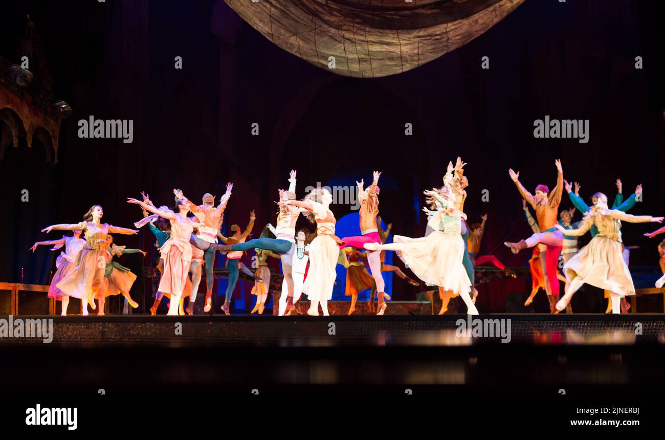 Aufführung von Romeo und Julia an der Staatsoper und am Balletttheater in Minsk Stockfoto