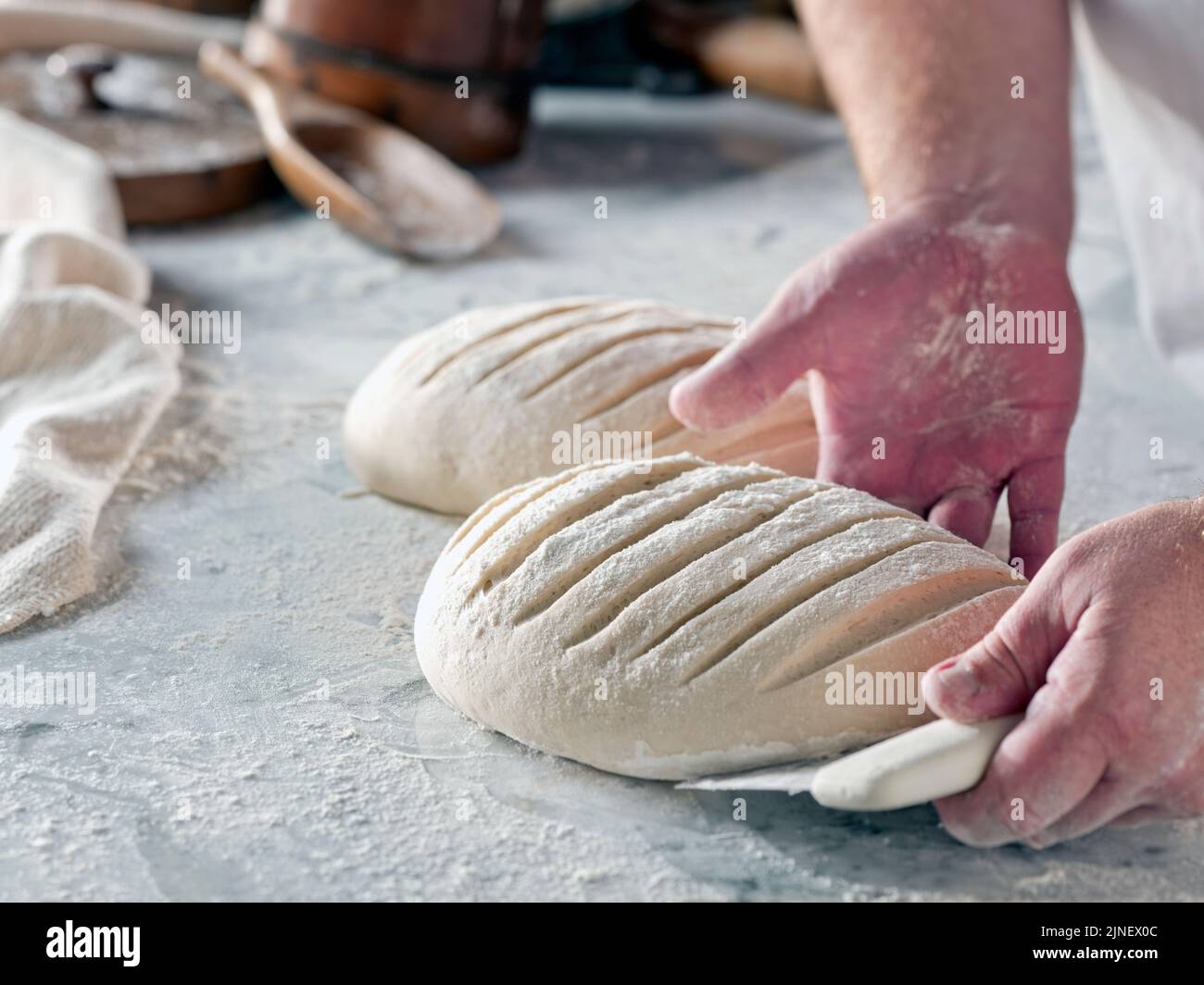 Artisan Brot, das Stockfoto
