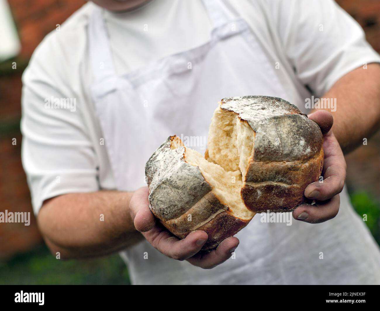Handwerklicher Bäcker Stockfoto