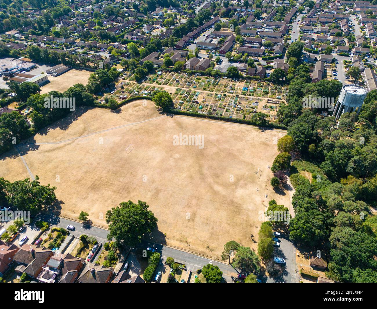 Dürre in der britischen Hitzewelle in West-berkshire 2022 Stockfoto