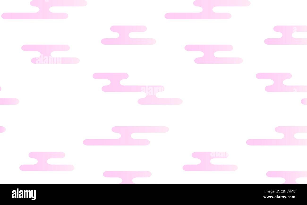 Rosa Abstufung japanisches Muster Dunstform Stock Vektor