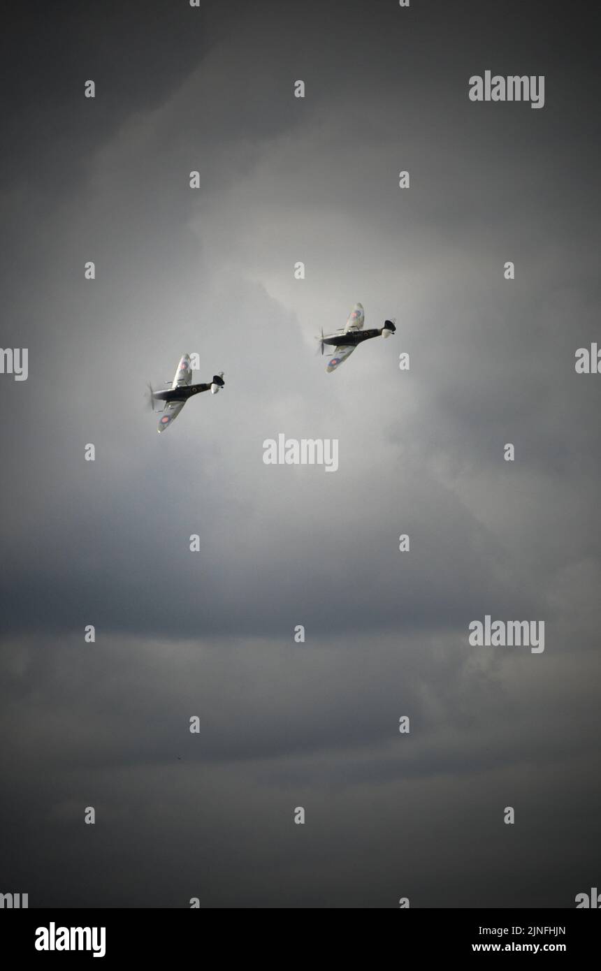 supermarine spitfire Vintage Kampfflugzeuge Stockfoto