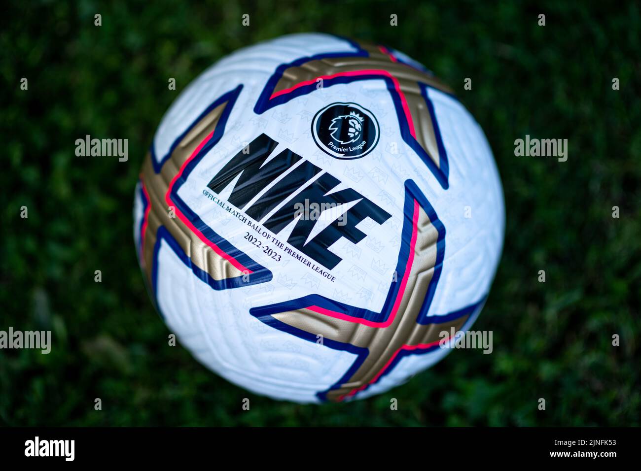2022/23 Nike Flight Premier League Ball Stockfoto