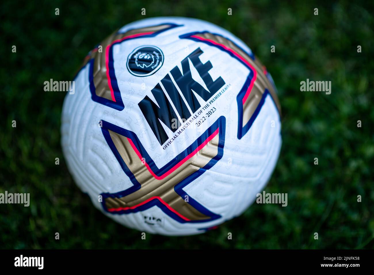 2022/23 Nike Flight Premier League Ball Stockfoto