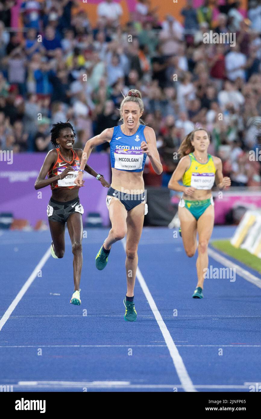 Eilish McColgan gewinnt Gold für Schottland beim Rennen 10k bei den Commonwealth Games 2022 in Birmingham. Stockfoto