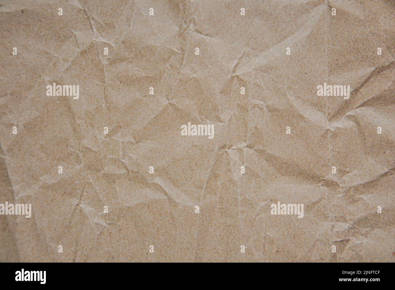 Zerknittert braun Papier Textur, Handwerk Papier Hintergrund Stockfoto