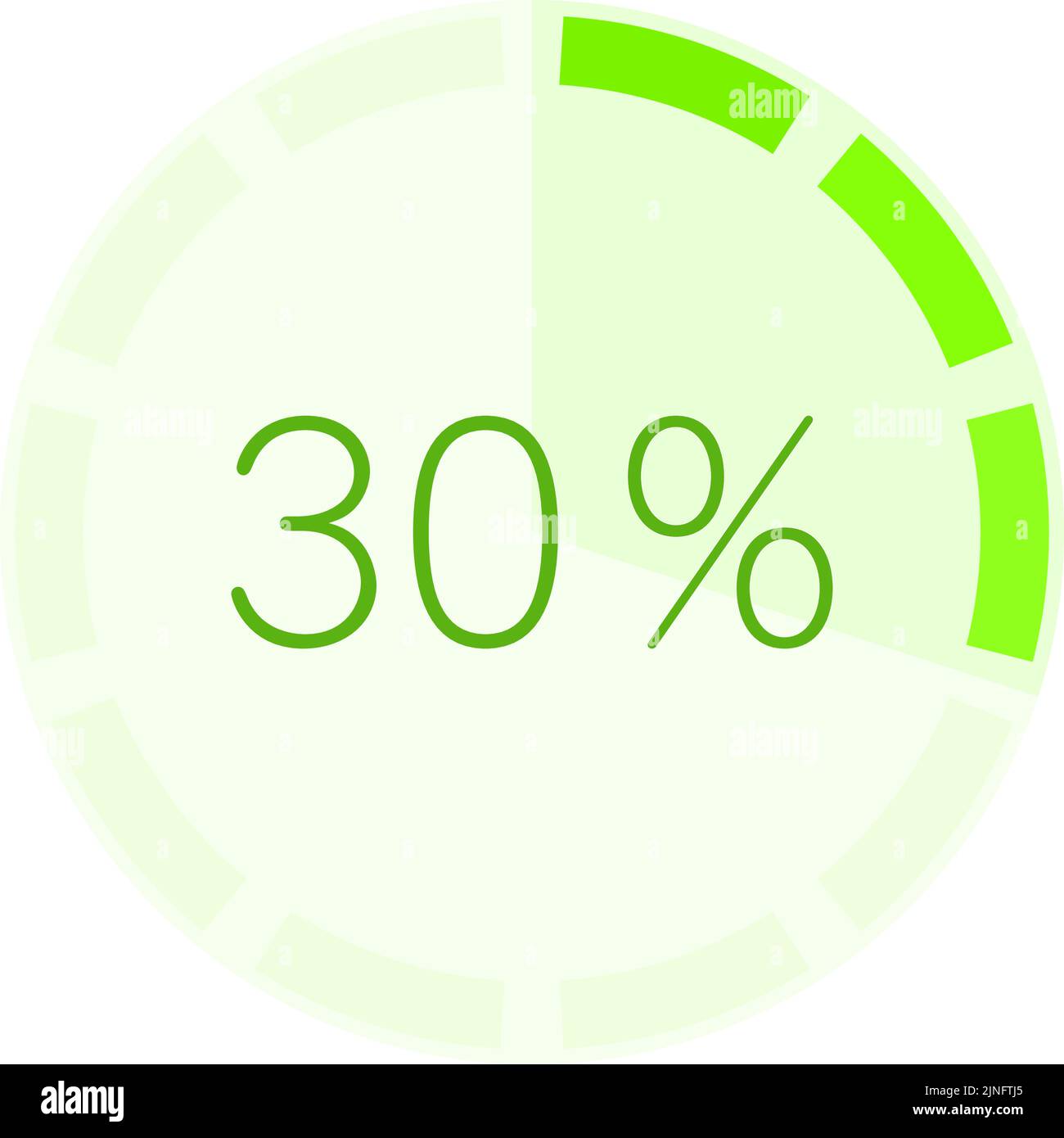 Grafik mit Speicheranzeige, grün Stock Vektor