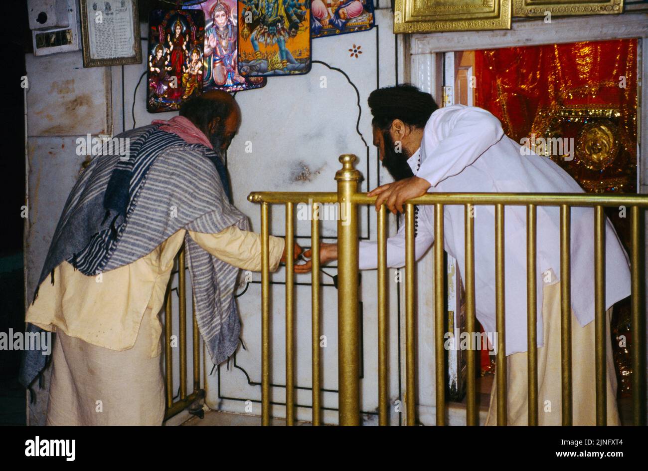 Amritsar India Langa Wali Devi-Angebote Im Shrine Hindu Stockfoto