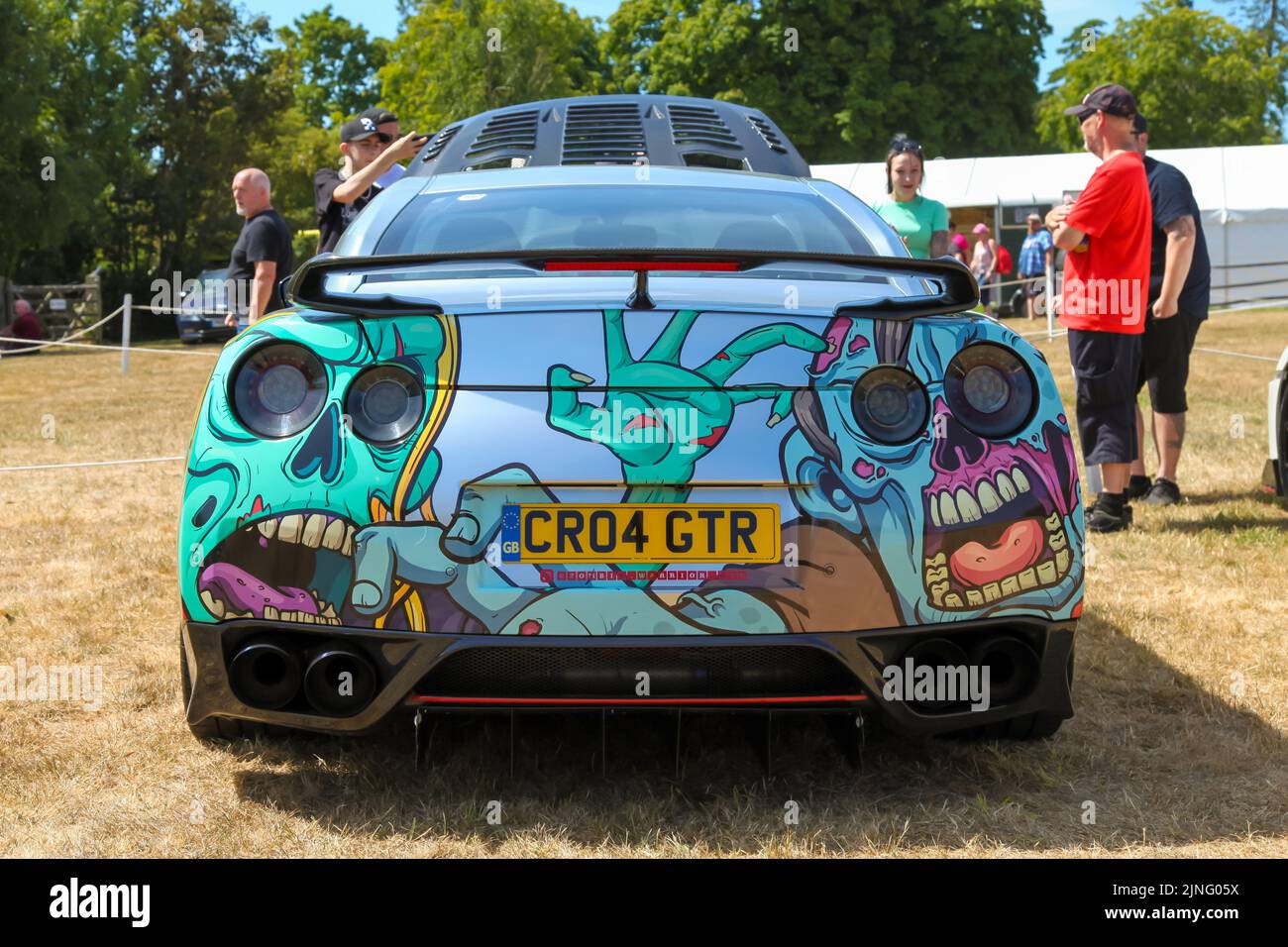 Nissan GTR Black Edition, Zombie Car Wrap, Supercar Weekend im National
