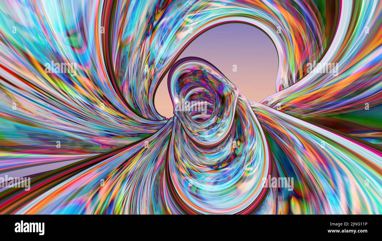 Abstrakter, mehrfarbiger, heller Hintergrund mit einem ausgefallenen Muster Stockfoto