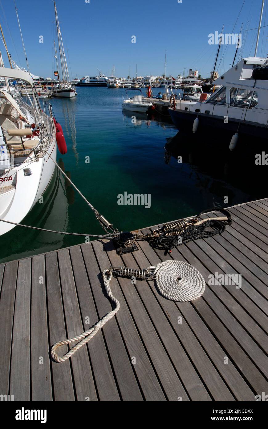 Hafen von La Savina, Formentera Stockfoto