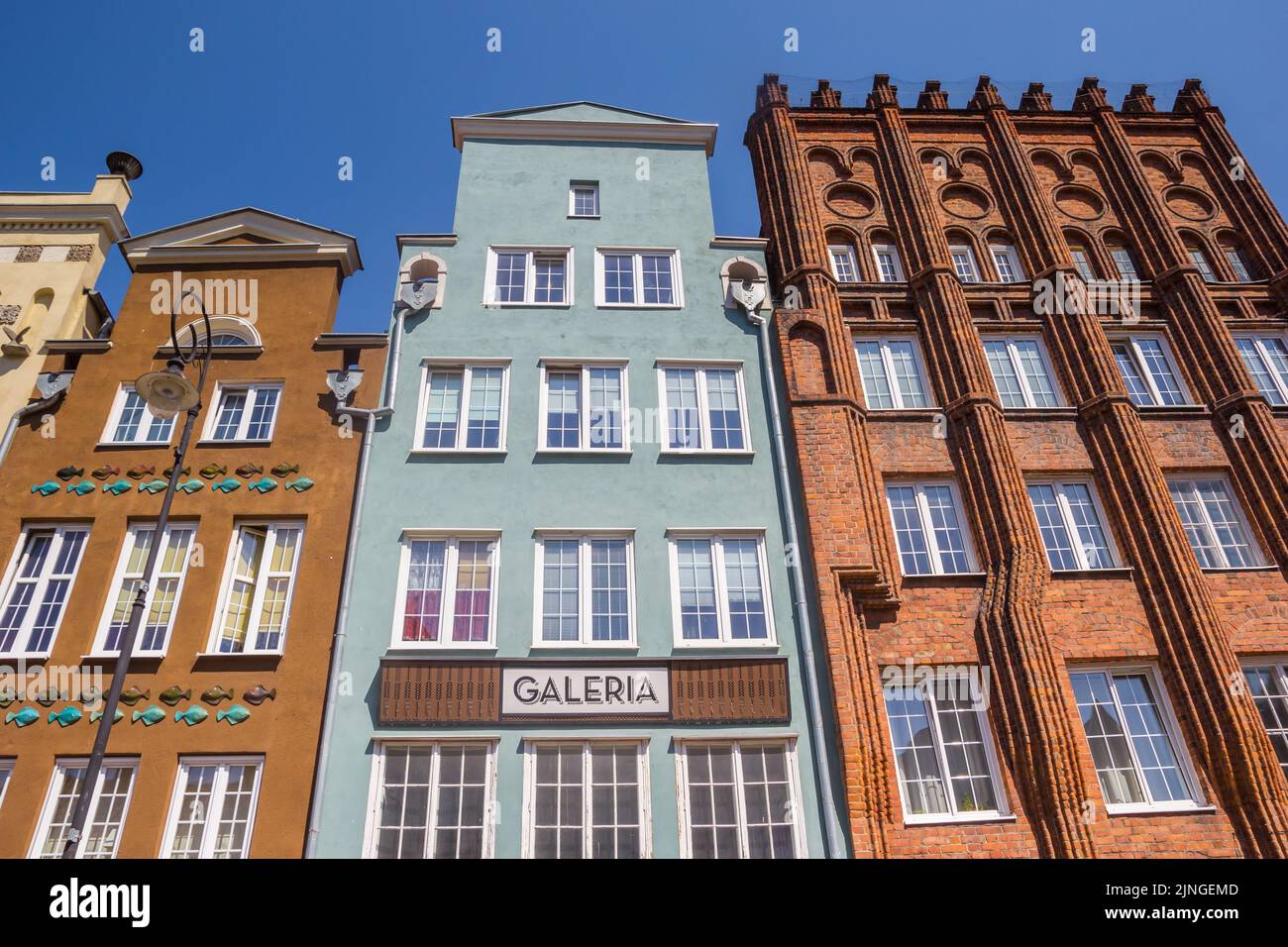 Fassade eines Kunstladens in Danzig, Polen Stockfoto