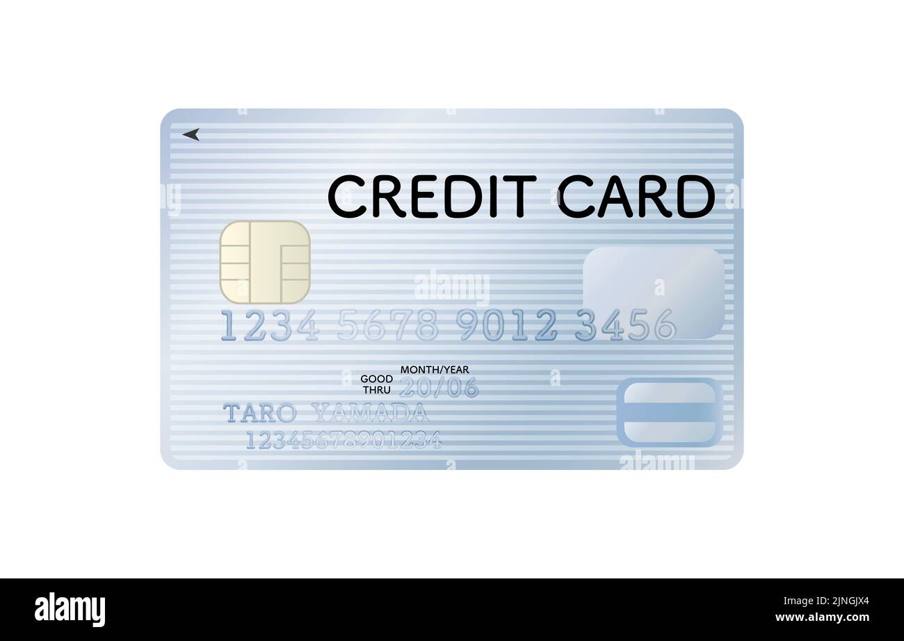 Abbildung der Oberfläche einer Kreditkarte (Platin) Stock Vektor