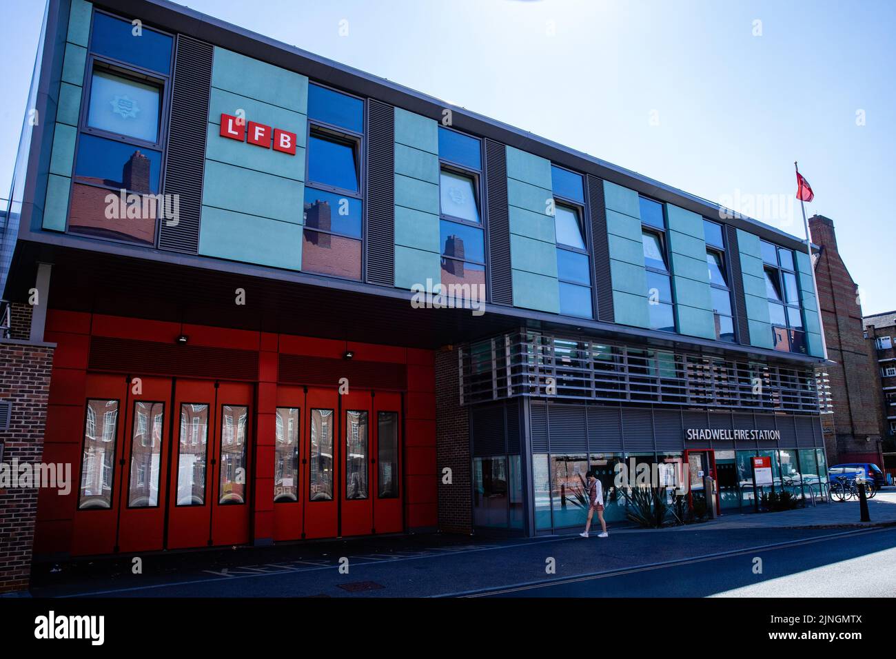 London, Großbritannien. 10.. August 2022. Die Londoner Feuerwehr Shadwell wurde im September 2016 vom Prince of Wales offiziell wiedereröffnet. Kredit: Stockfoto