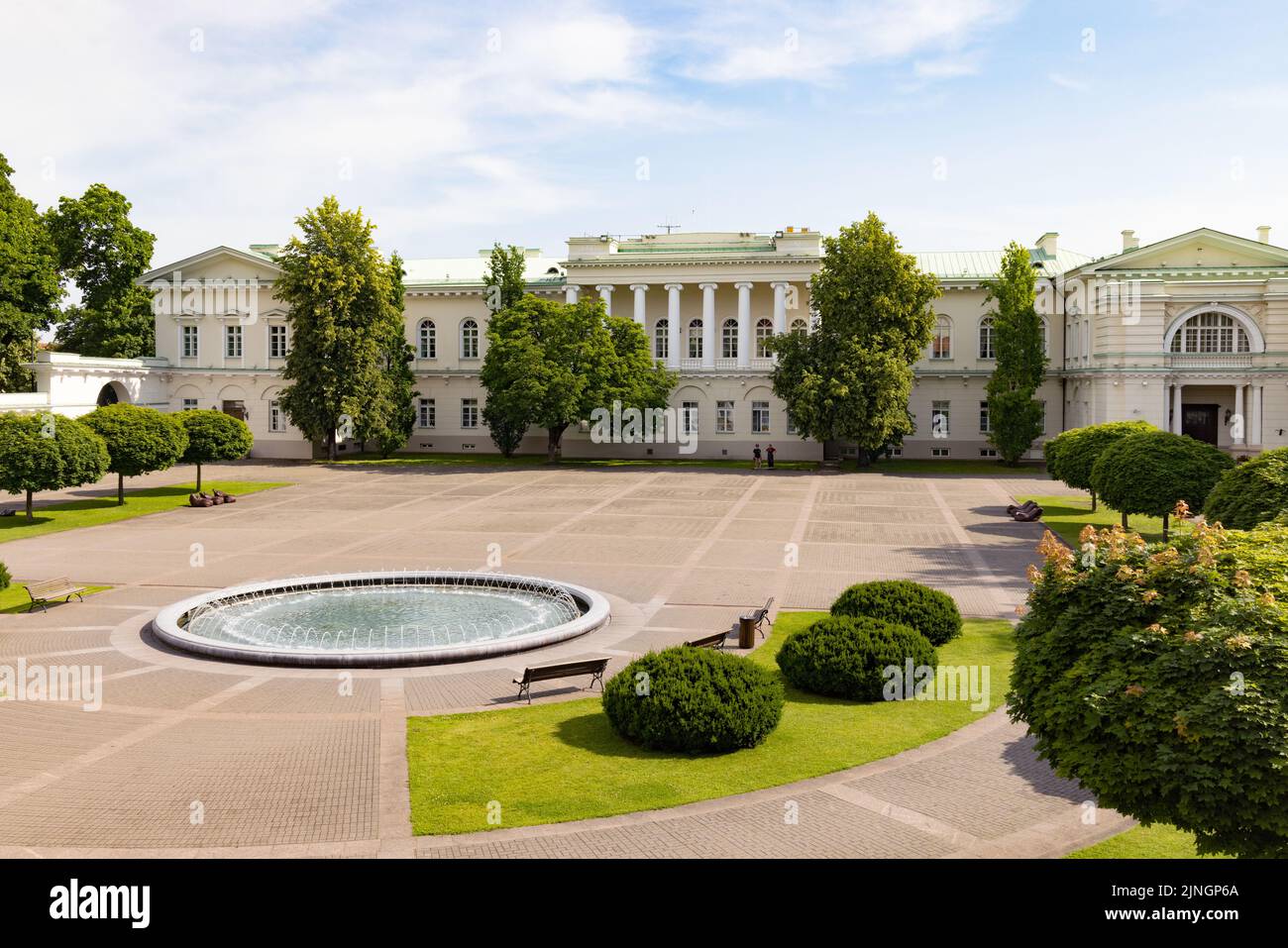 Das Präsidentenhaus, das Präsidentenamt oder der Präsidentenpalast, Vilnius, ein Gebäude aus dem 14.. Jahrhundert; die Altstadt von Vilnius, Vilnius Litauen Europa Stockfoto