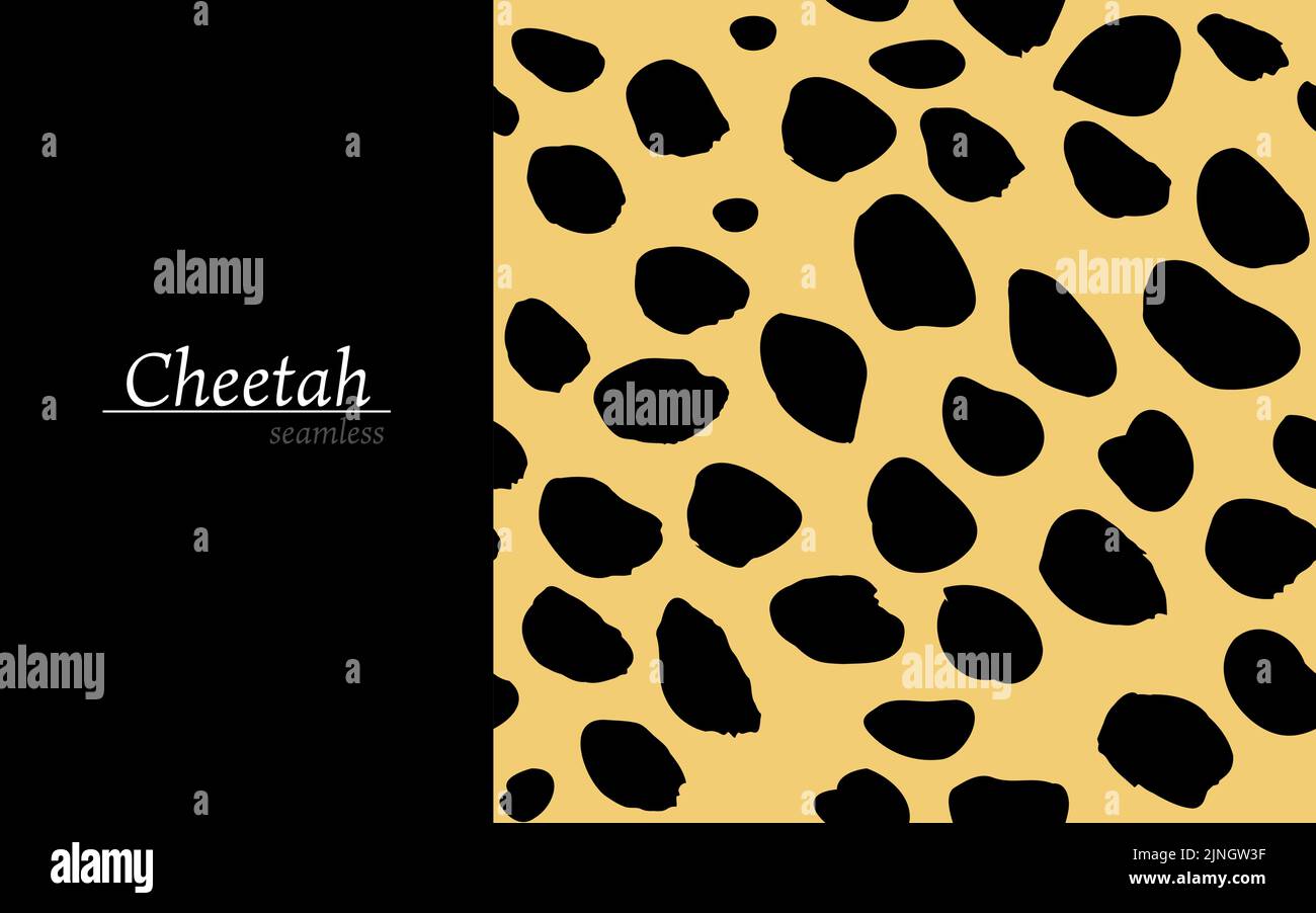 Nahtloses Muster: vektor-Illustration des geparden-Musters Stock Vektor