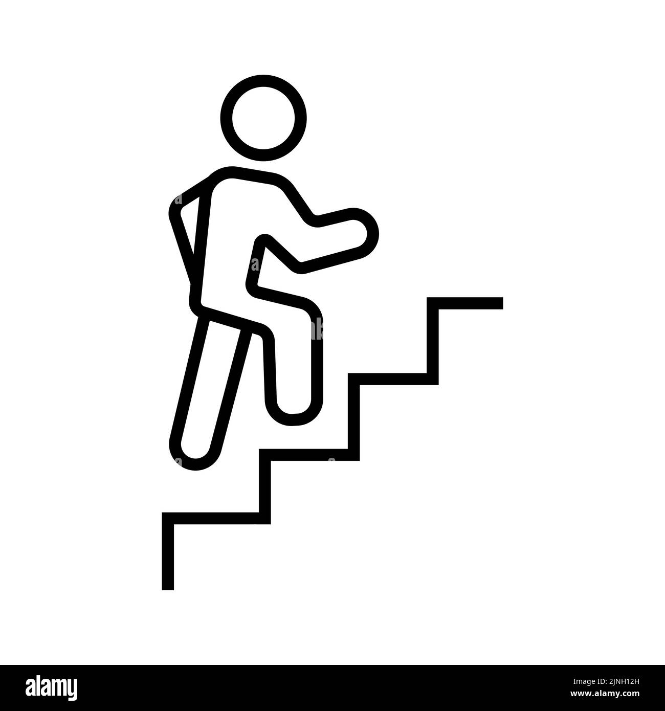 Symbol für obere Linie, Konzeptschild, Vektorgrafik, lineares Symbol. Stock Vektor