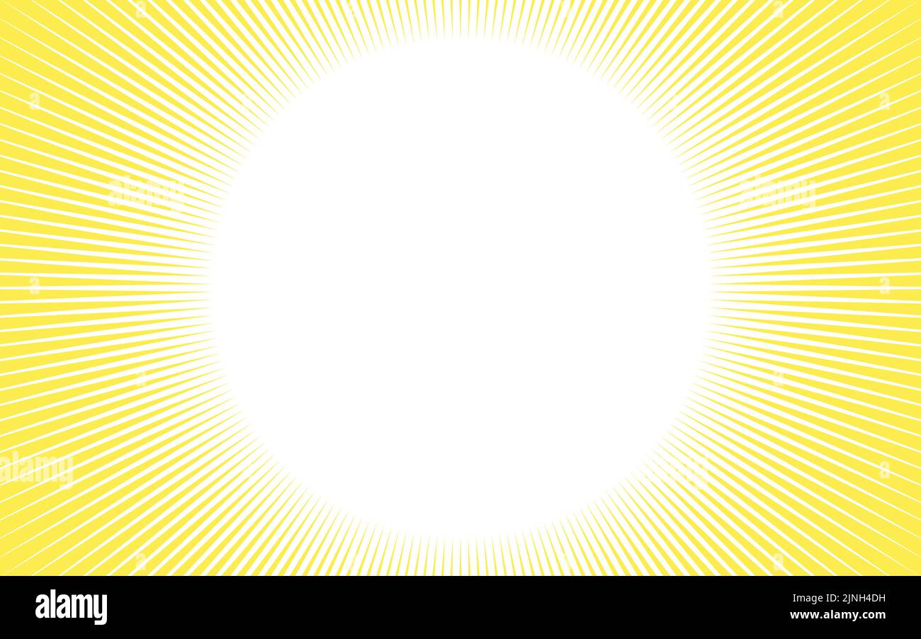 Hintergrundmaterial: Gelb, konzentrierte Linie, Illustration Stock Vektor