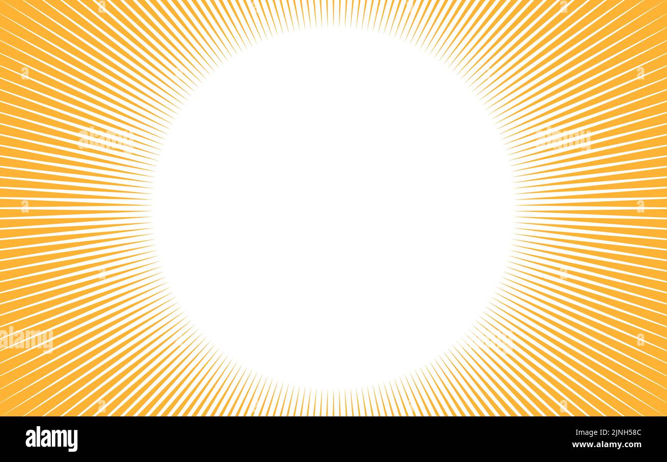 Hintergrundmaterial: Orange, konzentrierte Linie, Illustration Stock Vektor