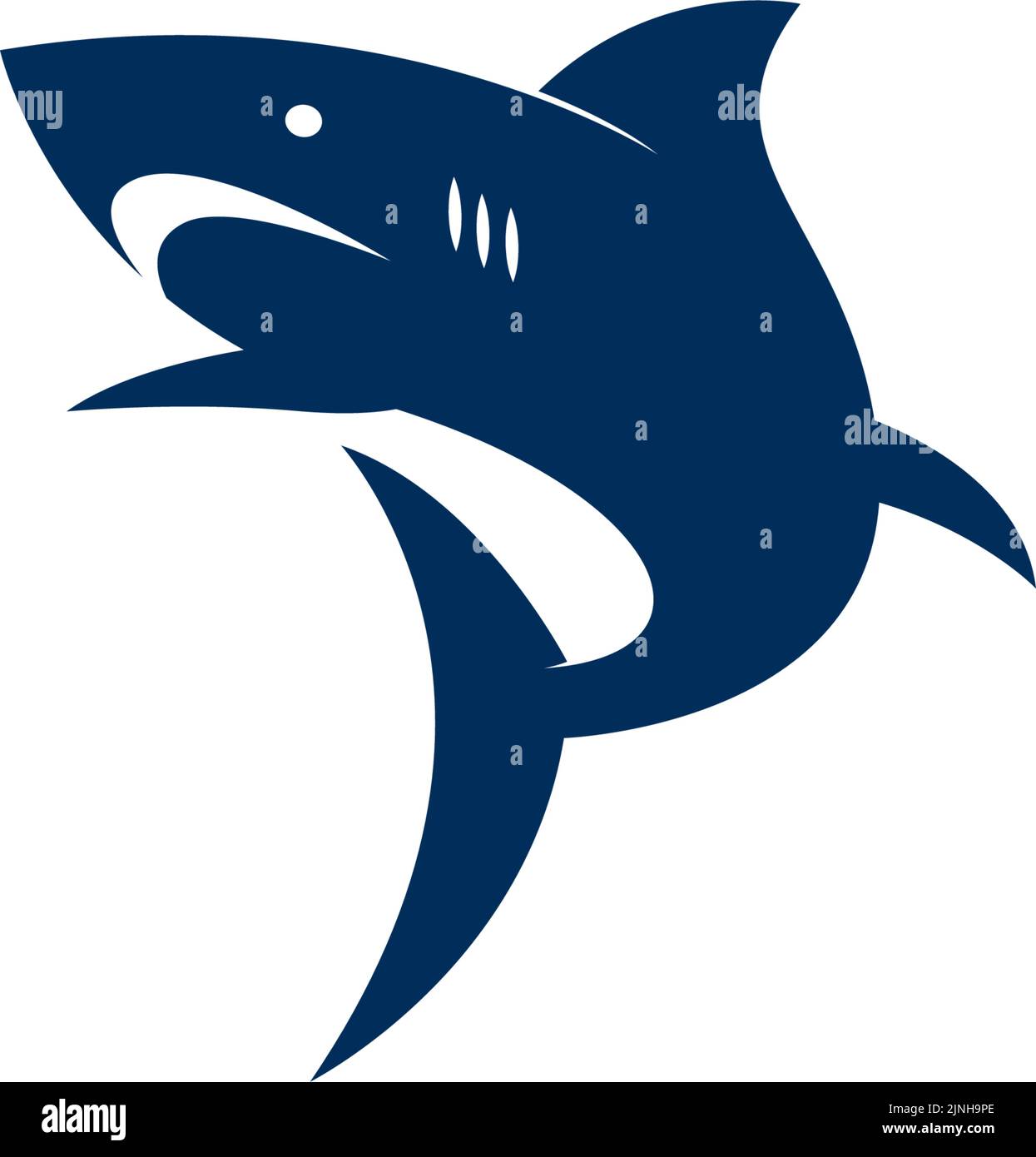 Abbildung des Shark Icon-Logos Stock Vektor