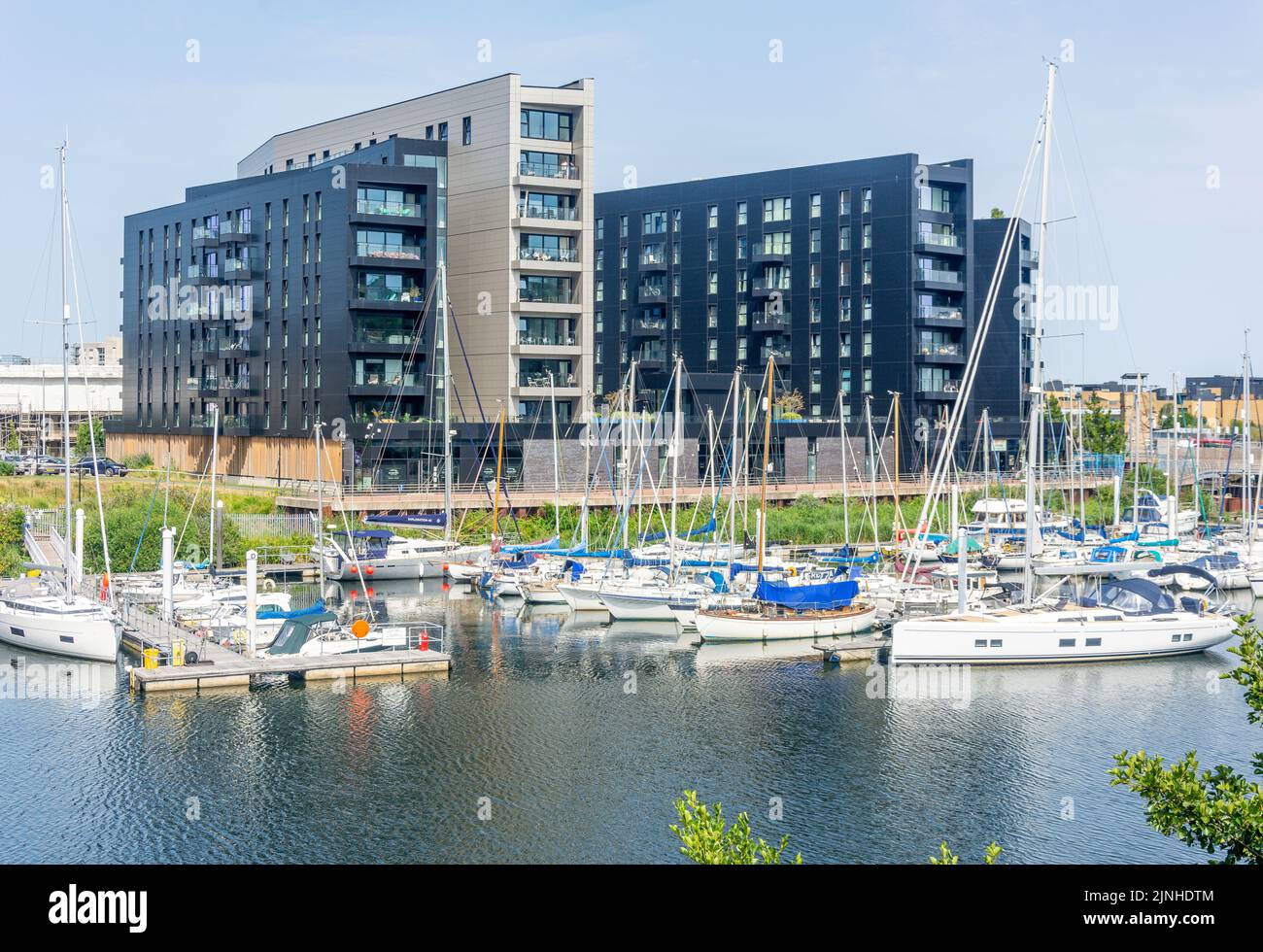 Cardiff Marina, City of Cardiff (Caerdydd), Wales (Cymru), Großbritannien Stockfoto