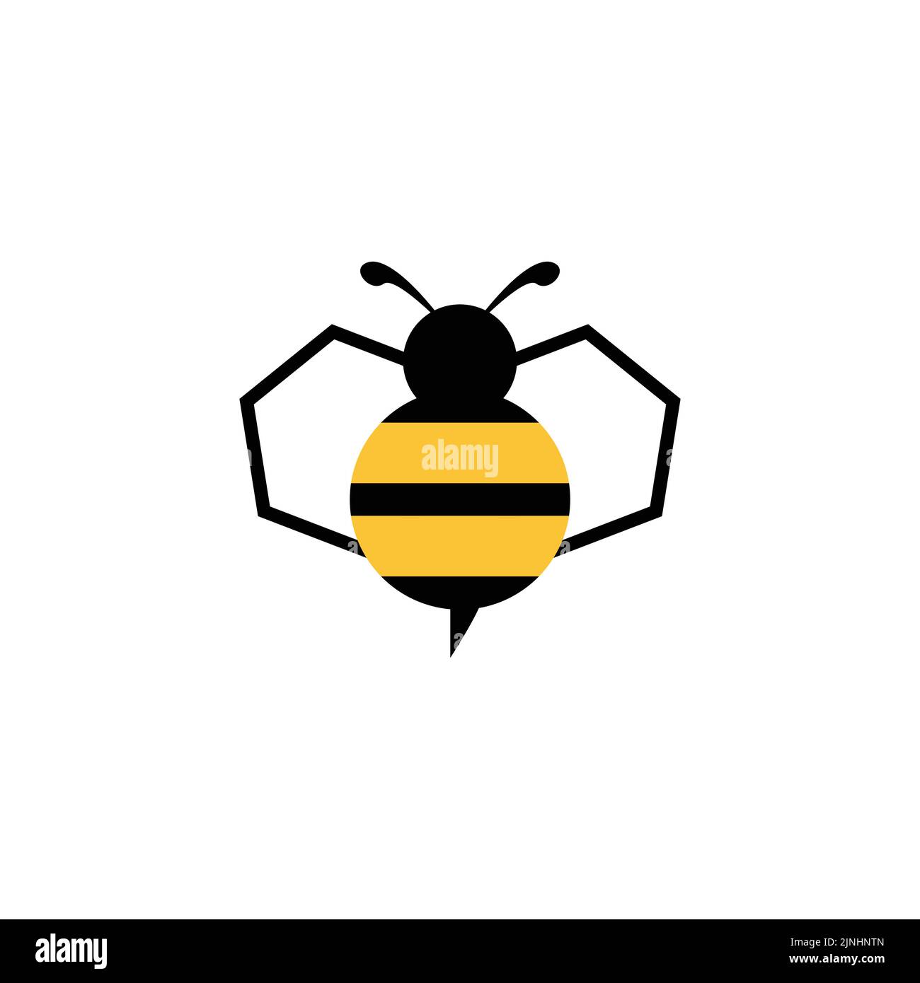 Bee Konzepte Logo Vektor Grafik abstrakte Vorlage Stock Vektor