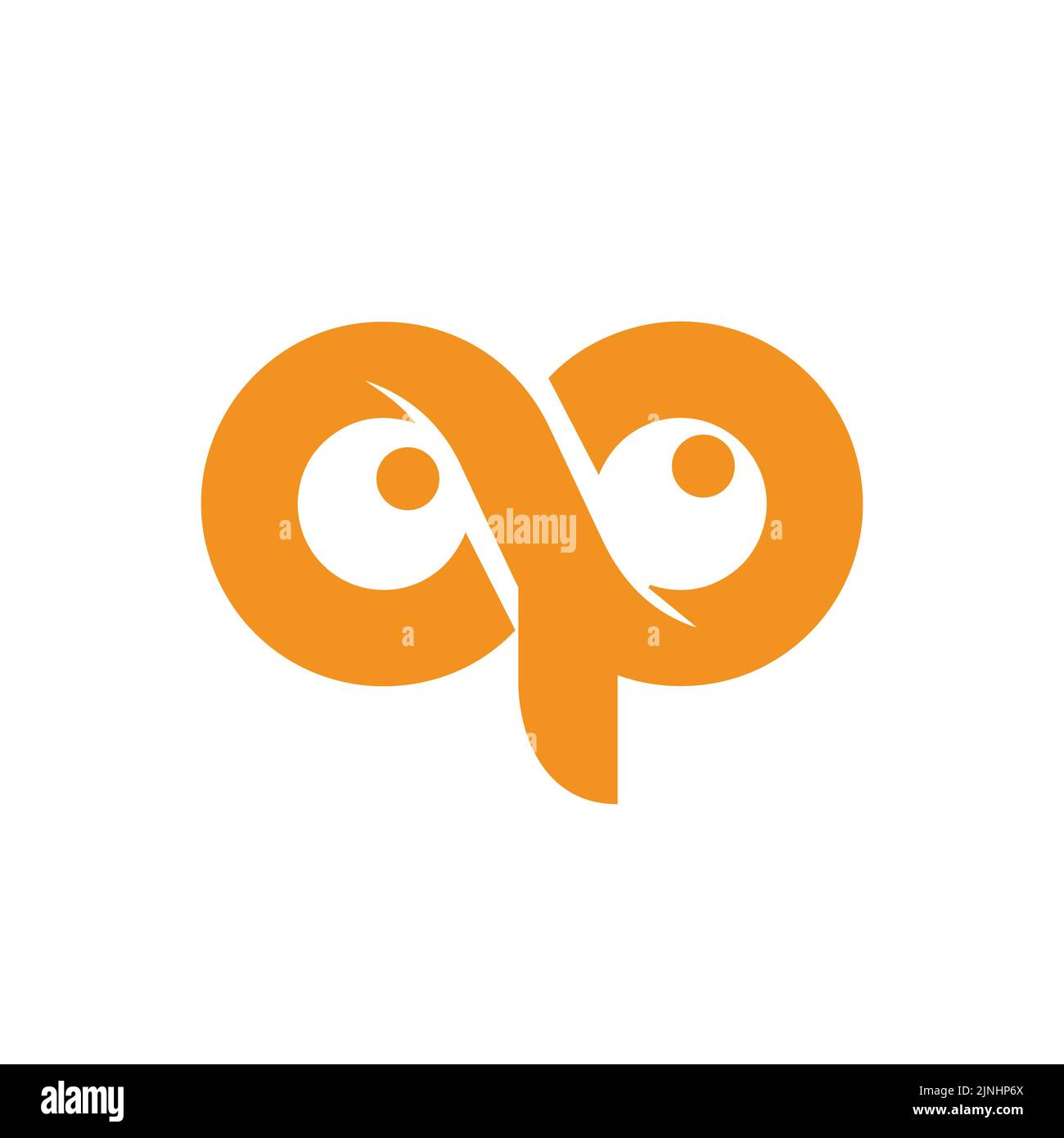 Lustige Augen Logo Design Symbol Design Vektor Stock Vektor