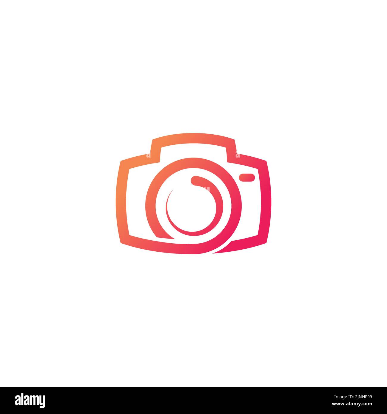 Vektorvorlage für das Logo der Kamerafotografie Stock Vektor