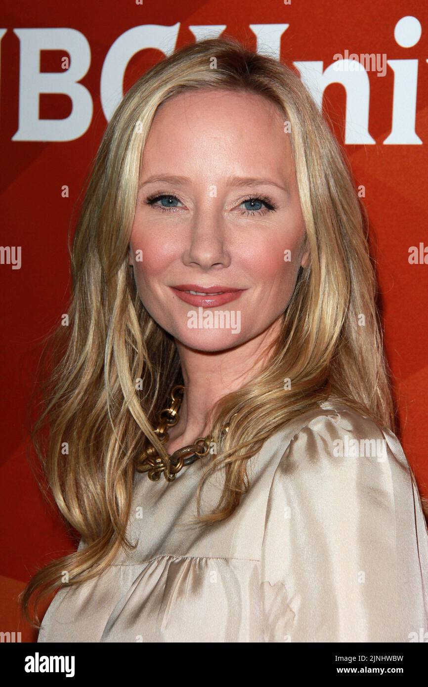 PASADENA, CA - 15. JANUAR: Anne Heche bei der Winter TCA Tour 2015 von NBCUniversal - Tag 1 im Langham Huntington Hotel and Spa am 15. Januar 2015 in Pasadena, Kalifornien. Quelle: David Edwards/DailyCleb/MediaPunch Stockfoto