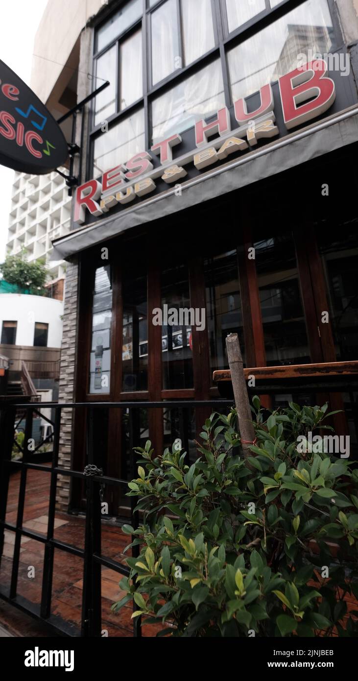 Rest Hub Pub und Bar Bangkok Thailand Stockfoto
