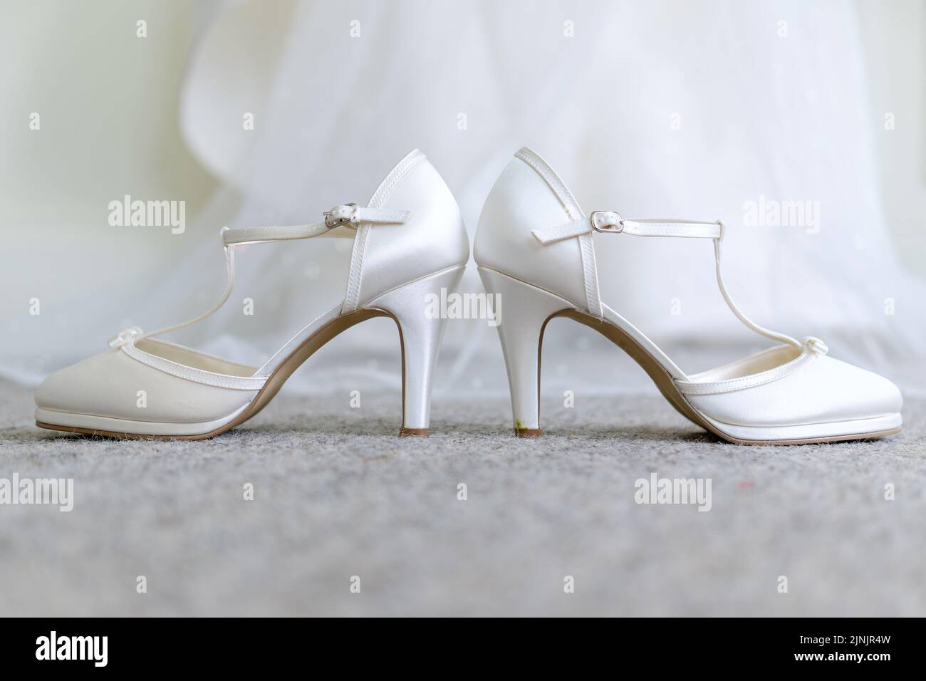 Hochzeitsschuhe Für Bräute Stockfoto
