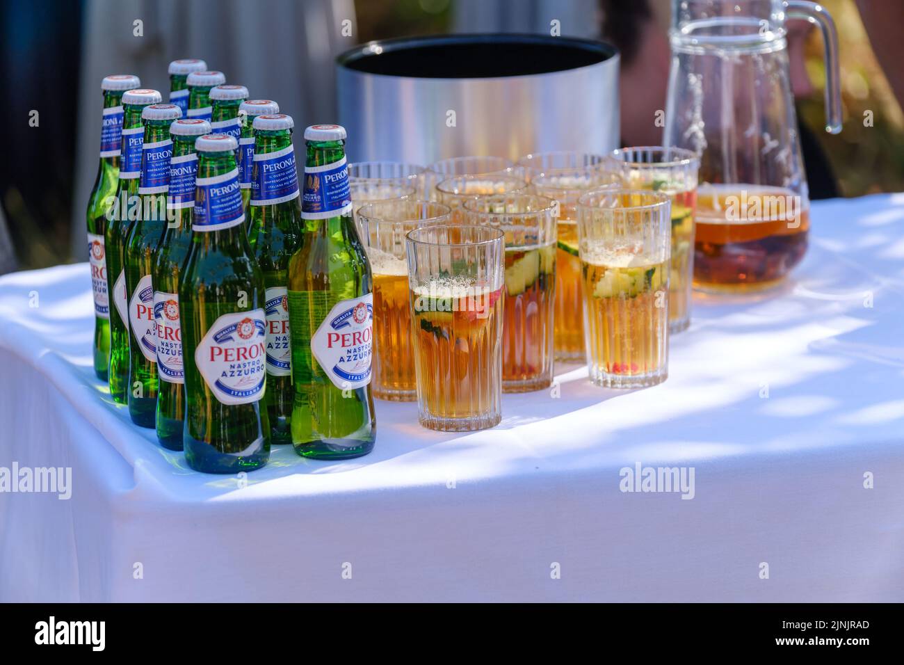 Hochzeit-Getränke Stockfoto