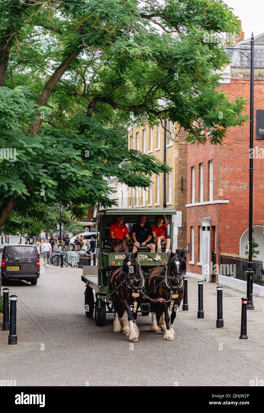 Windsor, Vereinigtes Königreich - August 2022: Windsor Castle Gargoyles Stockfoto