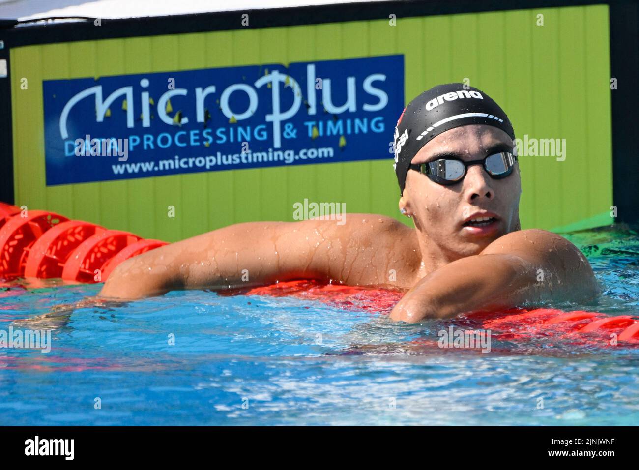 Rom, Italien. 12. August 2022. Lorenzo Galossi (ITA) während der Schwimmeuropameisterschaften Rom 2022 im Foro Italico am 12. August 2022. Kredit: Unabhängige Fotoagentur/Alamy Live Nachrichten Stockfoto