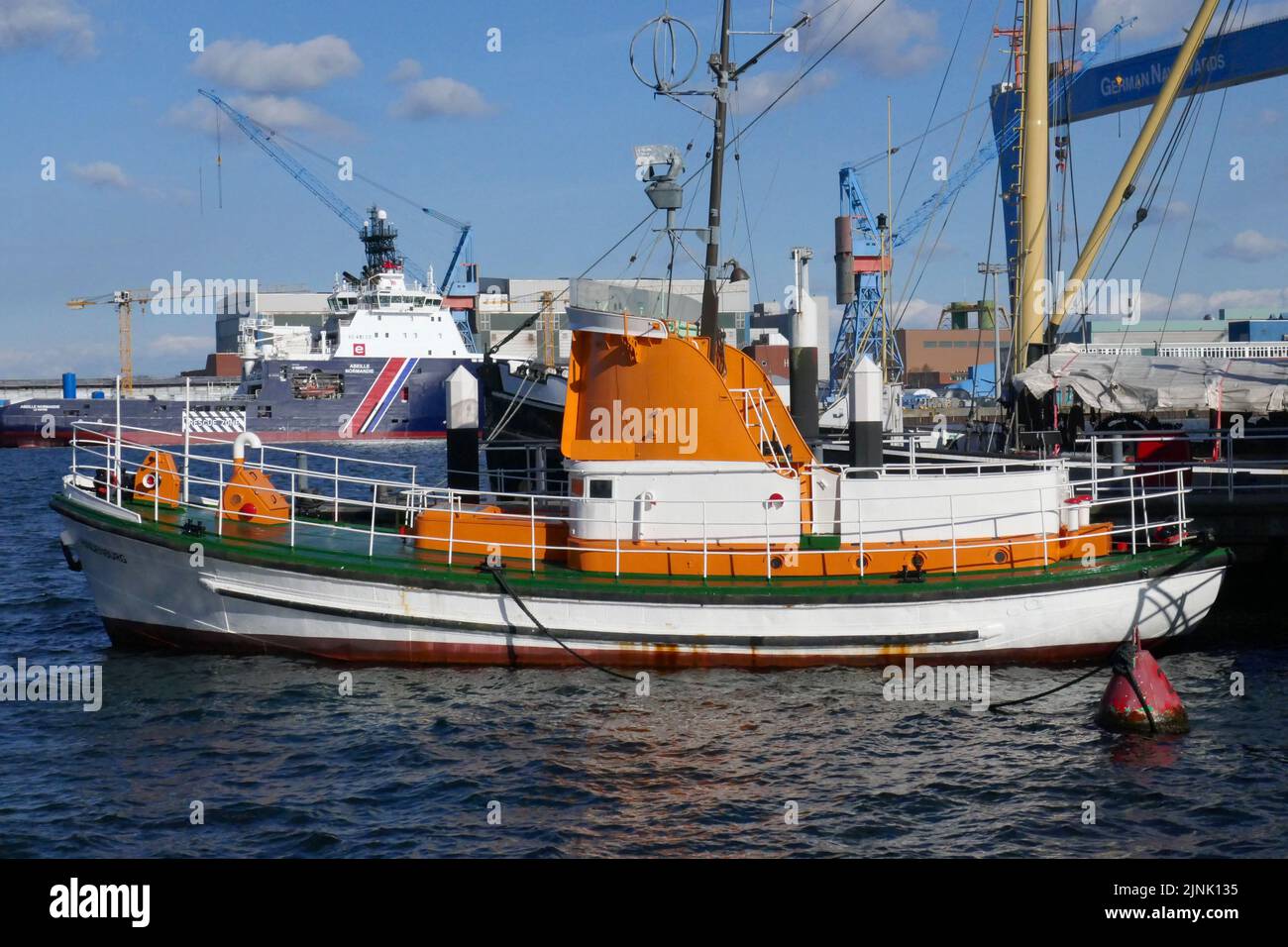 Rettungsboot-Cruiser, hindenburg, Rettungsboot-Cruiser Stockfoto