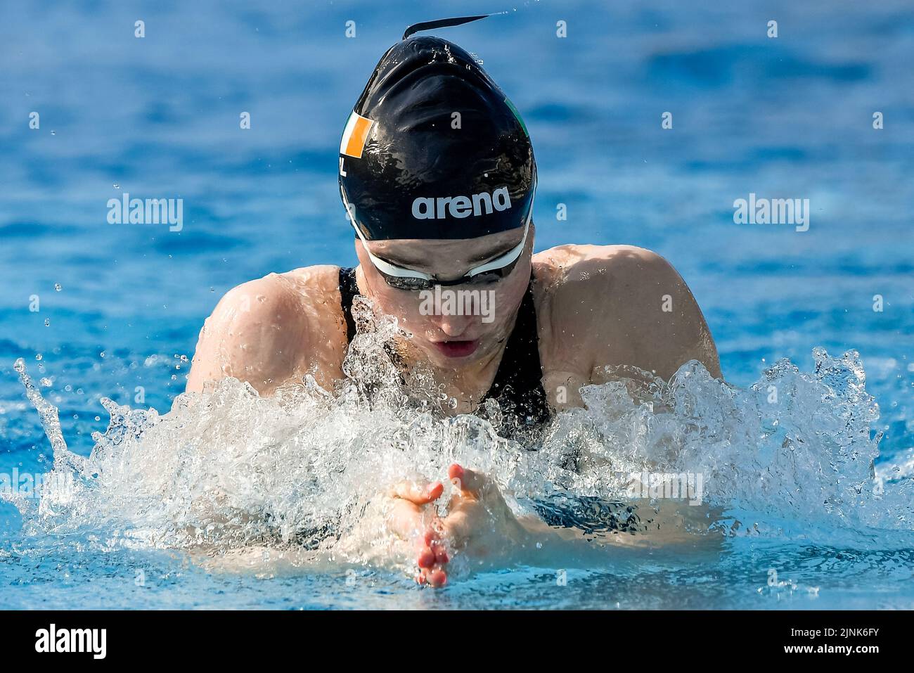 Roma, Italien. 12. August 2022. COYNE Niamh IRL IRELAND100m Breaststroke Women Heats Swimming Roma, 12/8/2022 Stadio del Nuoto XXVI len European Championships Roma 2022 Foto Andrea Staccioli/Deepbluemedia/Insidefoto Kredit: Insidefoto di andrea staccioli/Alamy Live News Stockfoto