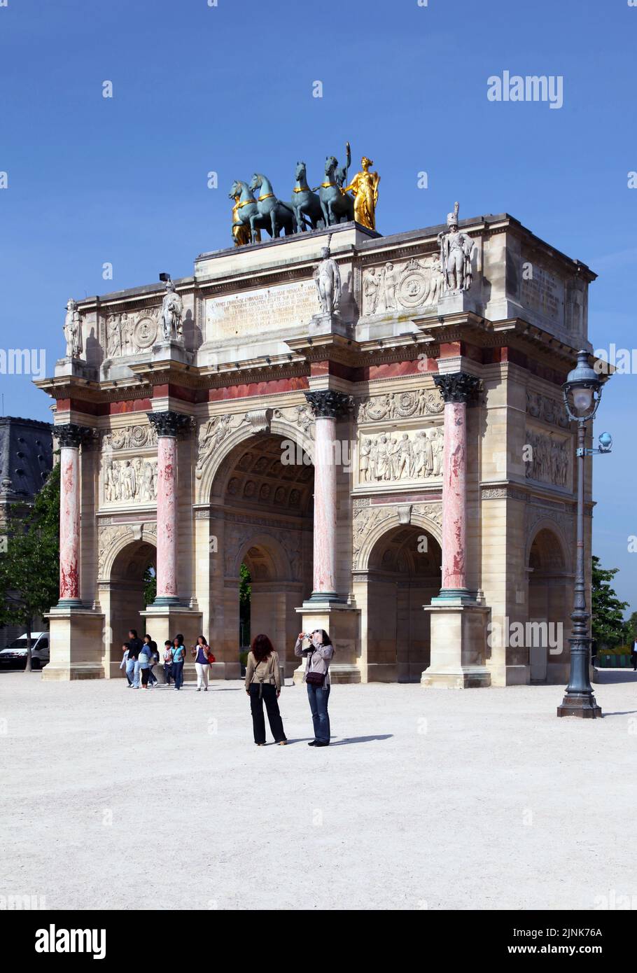 Arc de triomphe du Carrousel, Arc de triomphe du Carrousels Stockfoto