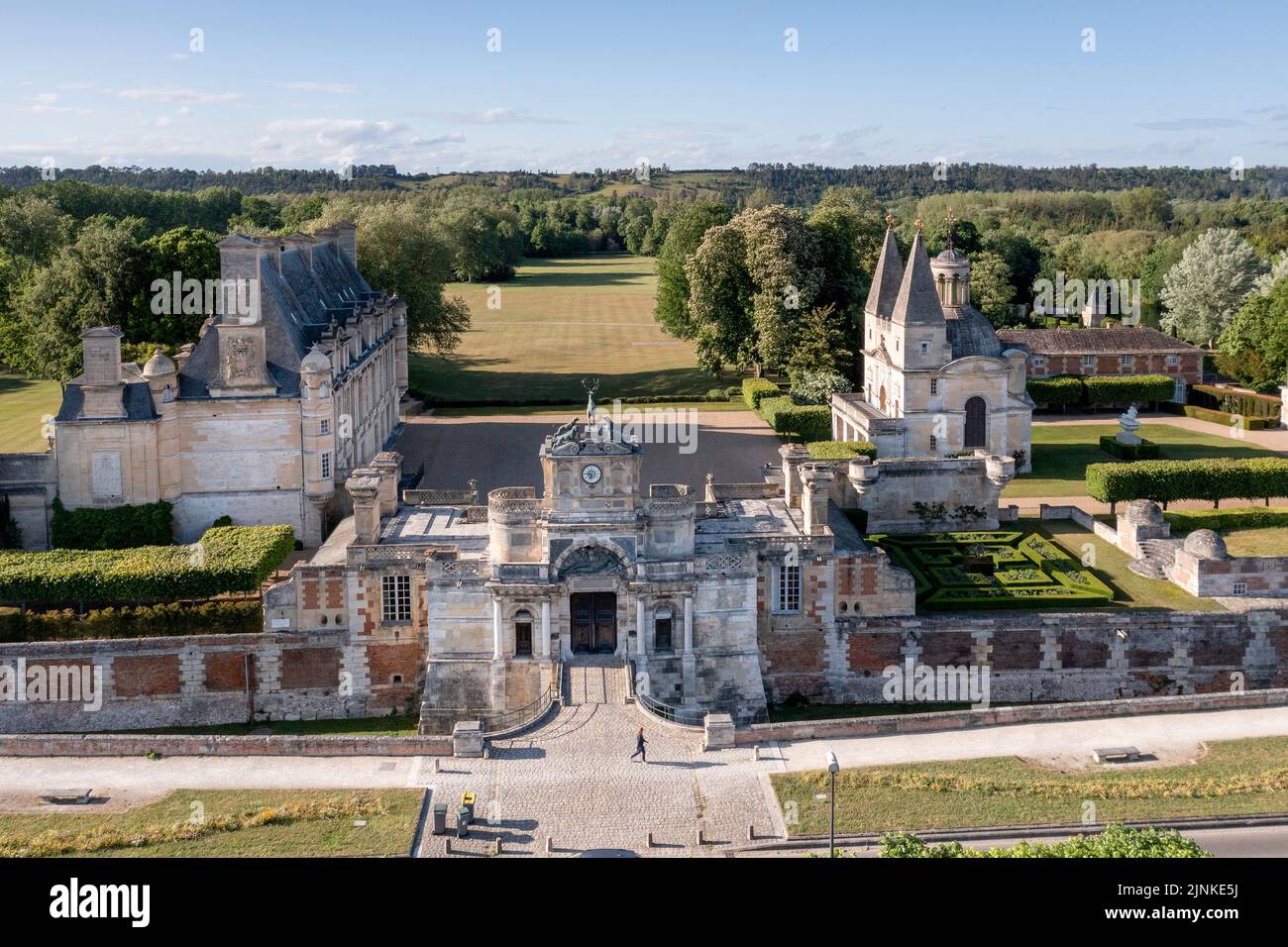 Frankreich, Eure et Loir, Chateau d'Anet, Renaissanceschloss aus dem 16.. Jahrhundert, erbaut vom Architekten Philibert Delorme unter Henri II. Für Diane de Poitiers ( Stockfoto