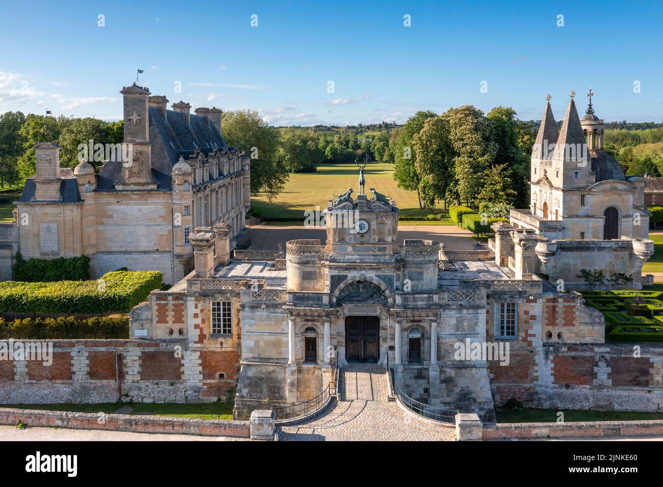 Frankreich, Eure et Loir, Chateau d'Anet, Renaissanceschloss aus dem 16.. Jahrhundert, erbaut vom Architekten Philibert Delorme unter Henri II. Für Diane de Poitiers ( Stockfoto